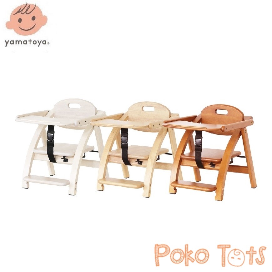 Yamatoya Arch Low Chair III Plus Table Kursi Makan Anak Kayu Baby Low Chair