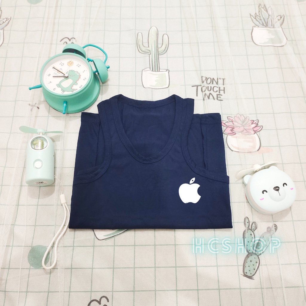 Baju Singlet Logo Apple Anak usia 2-16 Tahun kaos Singlet Anak Unisex Anak Dalaman Anak Tanktop Ank cowo cewe