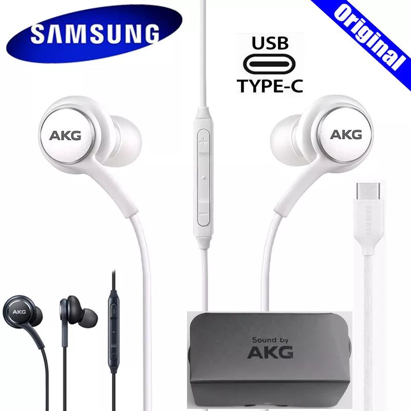 HEADSET EARPHONE AKG ORIGINAL SAMSUNG GALAXY S10 / S10 PLUS HANDSFREE JACK TYPE C ORI