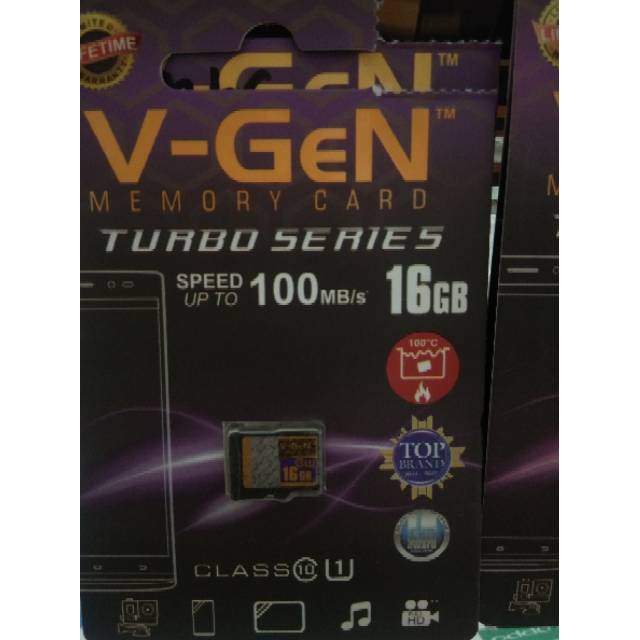 Memory Card MicroSD VGEN TURBO GARANSI SEUMUR HIDUP TERMURAH