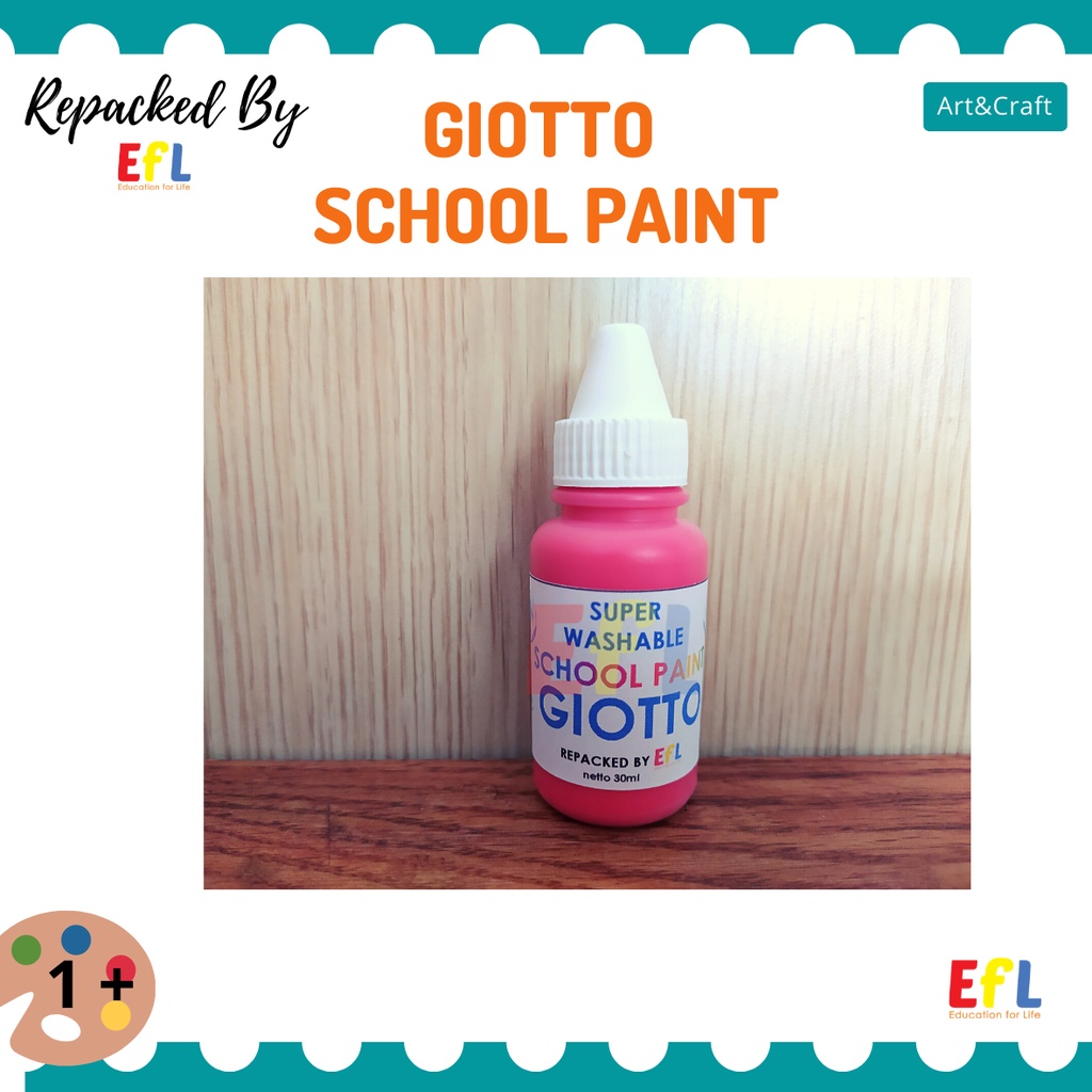 

Montessori School Paint GIOTTO Repacked by EFL (30ml) - EFL