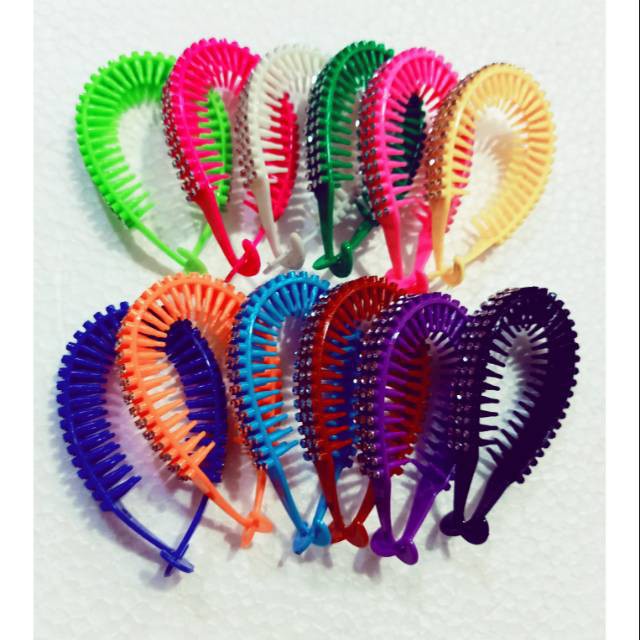 grosir  Hairlock warna warni 12 pcs mata KW plastik