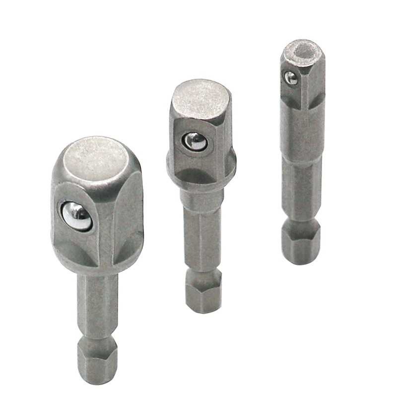 JIGONG Mata Obeng Adapter Drill Bits Hex Shank 1/4 3/8 1/2 3PCS LK006