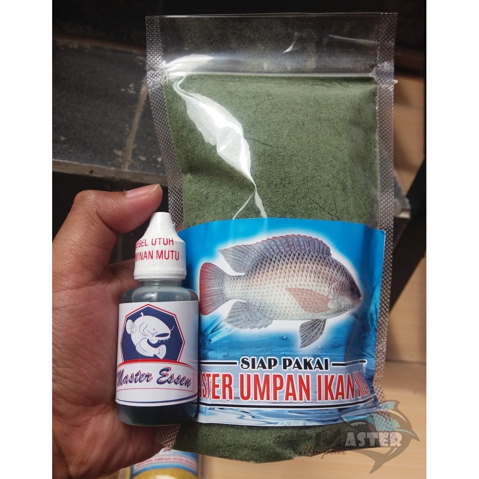 Paket Umpan + Essen Ikan Nila Mujair Super Air Tawar