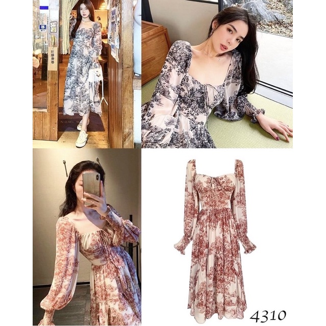 @ELYACLOTHINGLINE SOOKIE DRESS POLYESTER RLEGANT MAXI DRESS IMPORT PREMIUM FRONT TIED SQUARE NECK LO