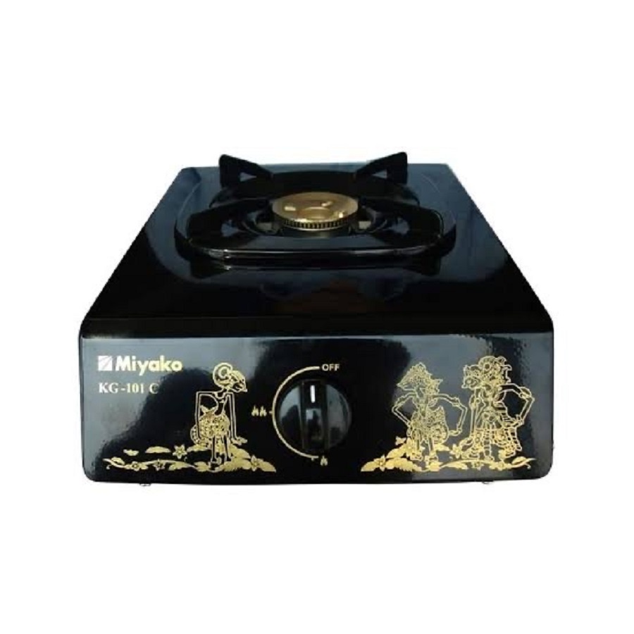 KOMPOR GAS MIYAKO KG 101 C WYG 1 TUNGKU TEFLON 4 KAKI