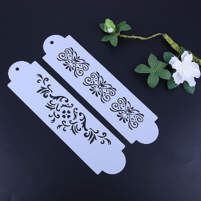 

Flower Vines Cake Stencil (2pcs) #06