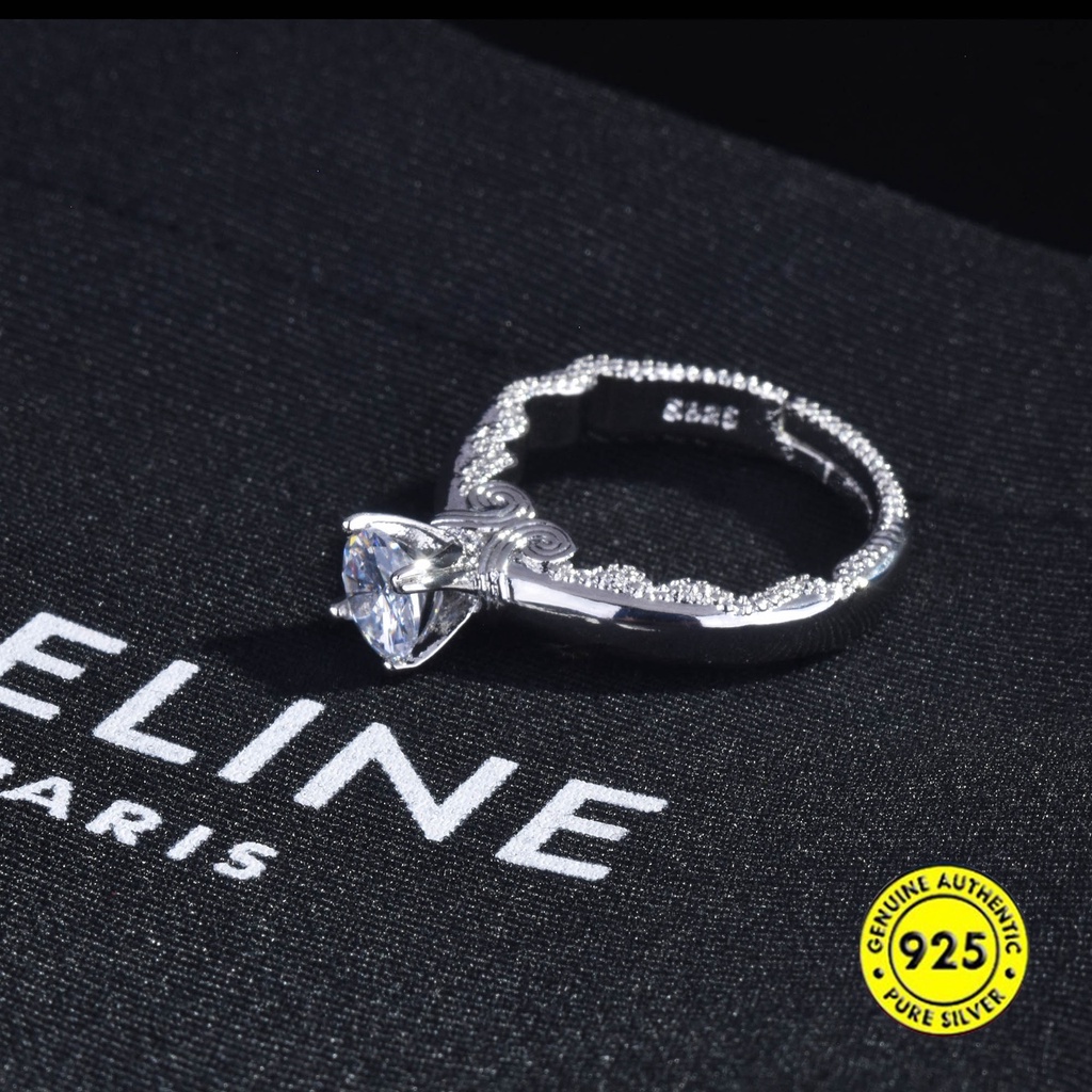 Cincin Model Terbuka Desain Delapan Hati Delapan Panah Adjustable Untuk Wanita