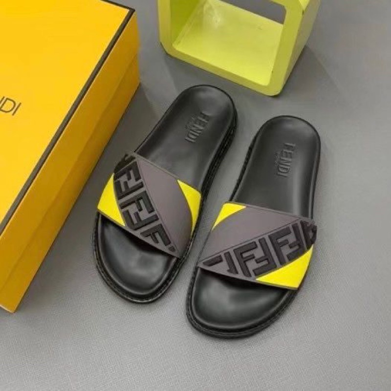 SANDAL FLAT SLIDE ,SANDAL SLOP PRIA,SANDAL SLOP BRANDED FEND I