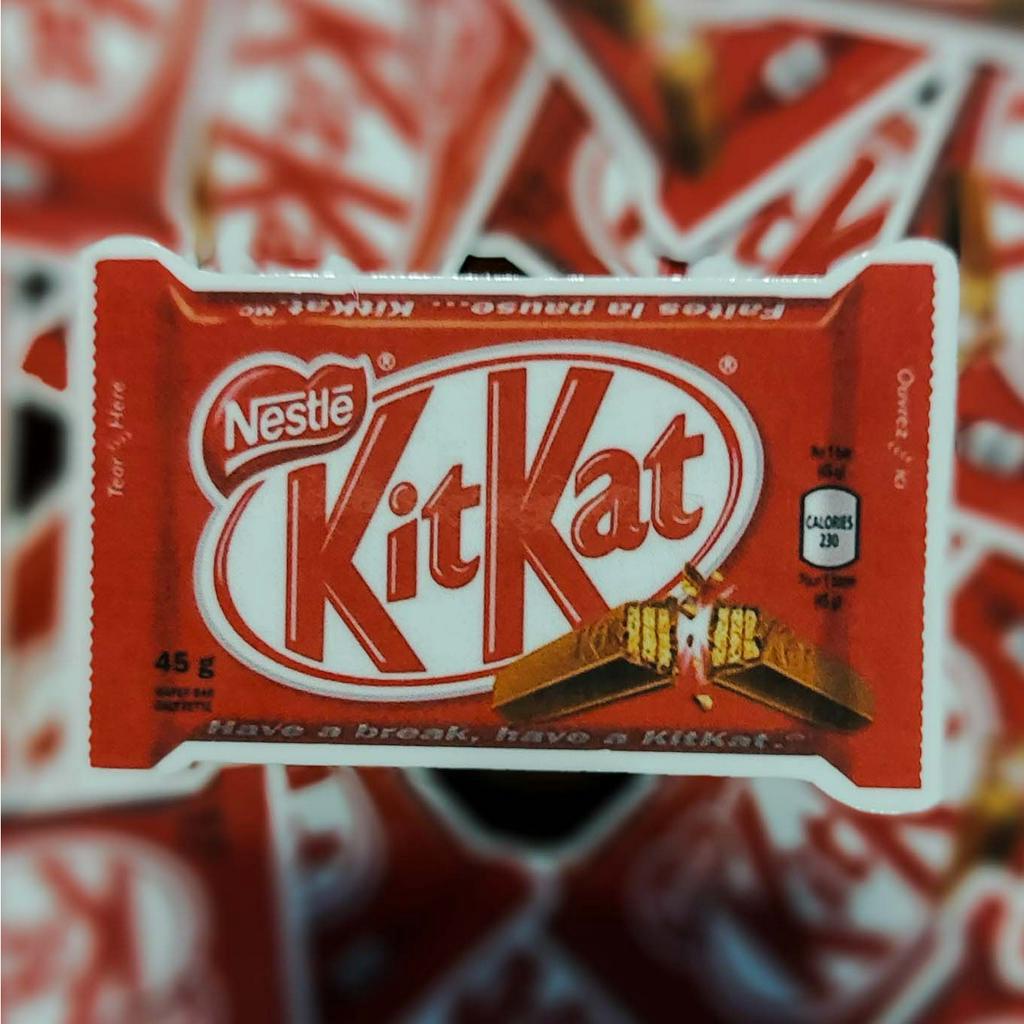 

Sticker Waterproof Wafer KitKat Kualitas Anti Air Tahan Gores Stiker Lucu - Laptop/ Jurnal/ Tumbler/Koper/Cermin/ Kulkas DLL