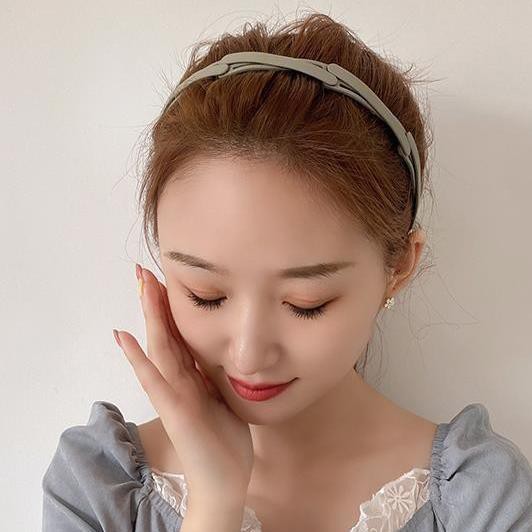 Bando lipat import bandana rambut premium doff fold hairbands convenience mode korea 5 warna terbaru