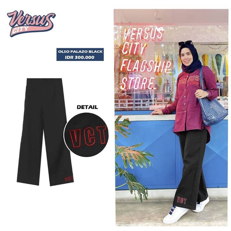 VERSUS CITY OLSO PALLAZO BLACK