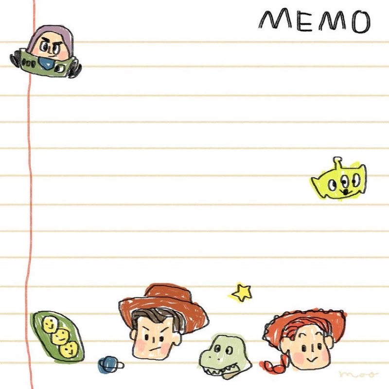 

notepad toy story