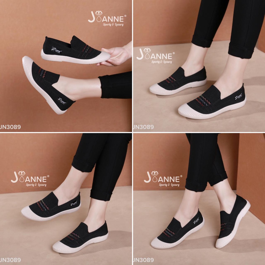 JOANNE Sepatu Wanita Slip On Shoes #JN3089 ORIGINAL