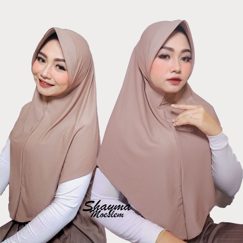 Khimar Pinguin Jersey Pet Antem / Khimar Pinguin Bahan Jersey Premium