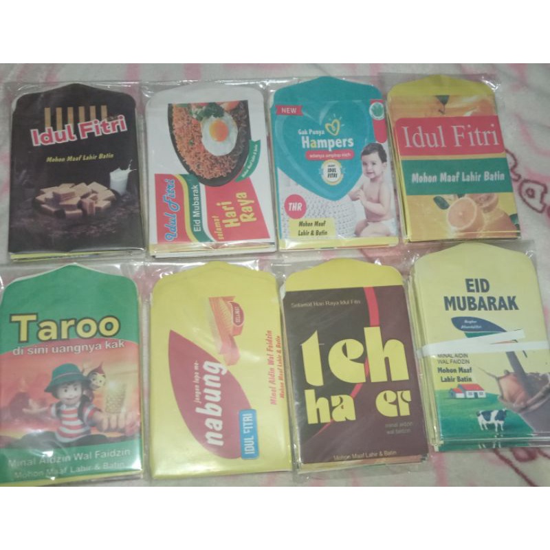 Amplop lebaran motif unik