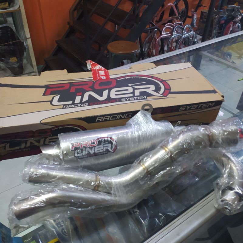 Knalpot Proliner Stainless Tabung Besar Crf150