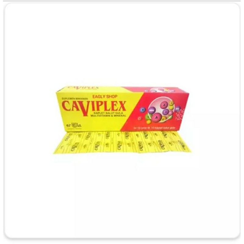 Caviplex 1 BOX 10 Strip @ 10 Kaplet Multivitamin dan Mineral