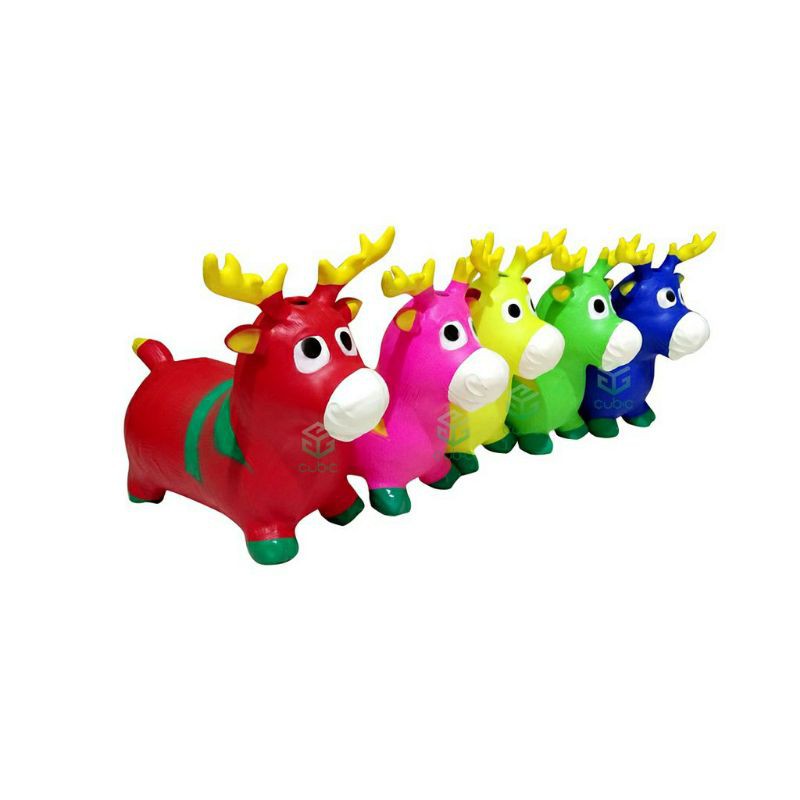 JUMPING ANIMAL MUSIC/ KUDA-KUDAAN KARET (ada suara dan lampu)