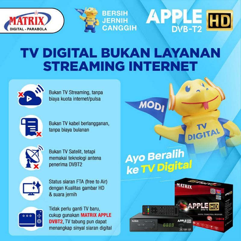 MATRIX APPLE MERAH SET TOP BOX