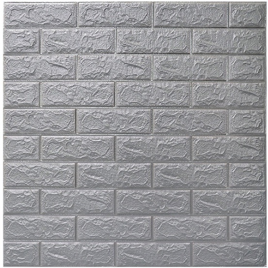 Ready Stock Wallpaper Dinding 3d Stiker Dinding kamar tidur hiasan dinding kamar tidur Dekorasi home living-ZW-5 silver