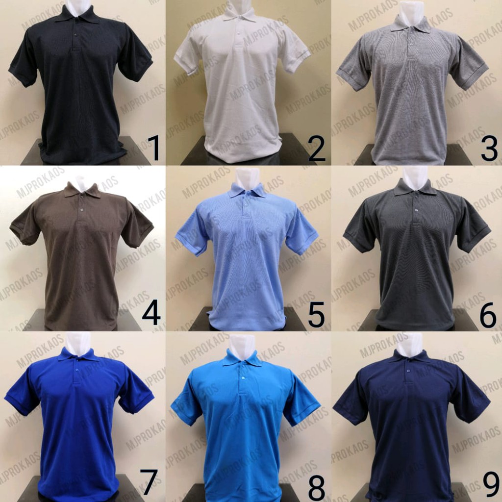 KAOS POLO SHIRT JUMBO (XXL)  / KAOS KERAH / KAOS POLO POLOS / KAOS PRIA