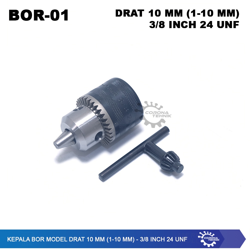 24 UNF - Kepala Bor Model DRAT 10 mm (1-10 mm) - 3/8 Inch