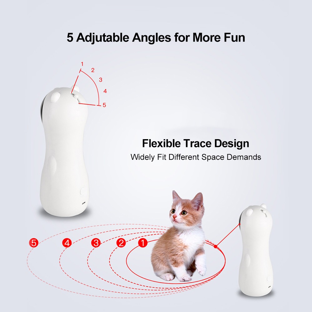 W1 - Mainan Laser Untuk Kecing - Rotating Laser Light Cat Toy