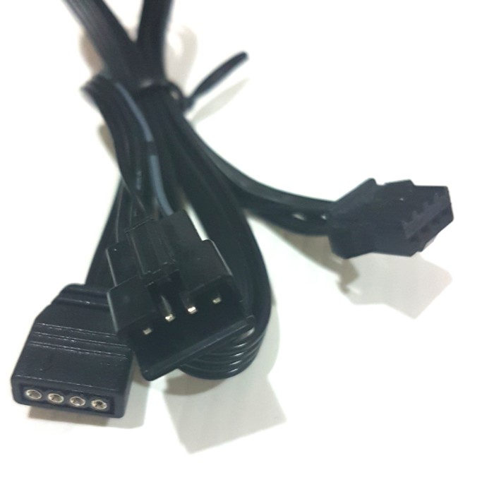 Kabel konverter 4 pin rgb to 4 pin mini peripheral motherboard fan