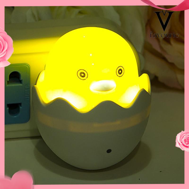 [COD]Bebek Kuning Little Happy Bird Cahaya Kontrol Malam Lampu Lampu Leds Hadiah Kreatif-FA