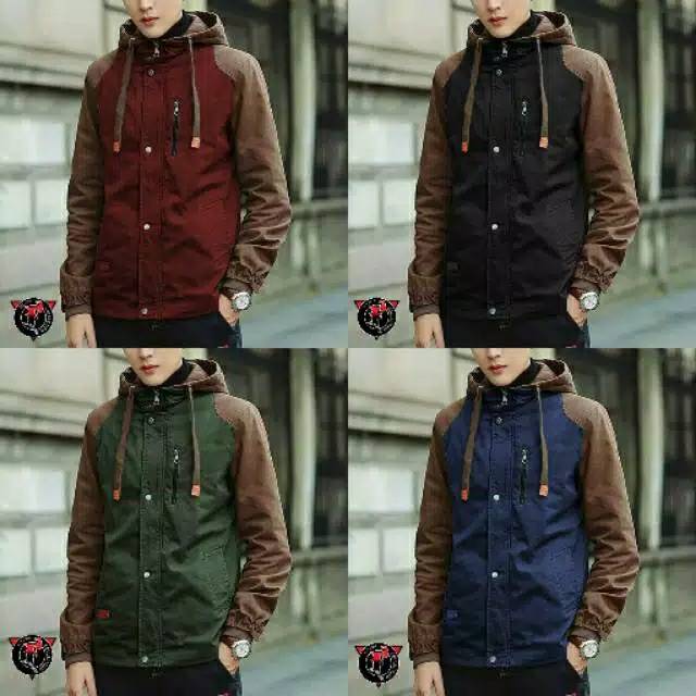 Jaket parka kanvas A grade