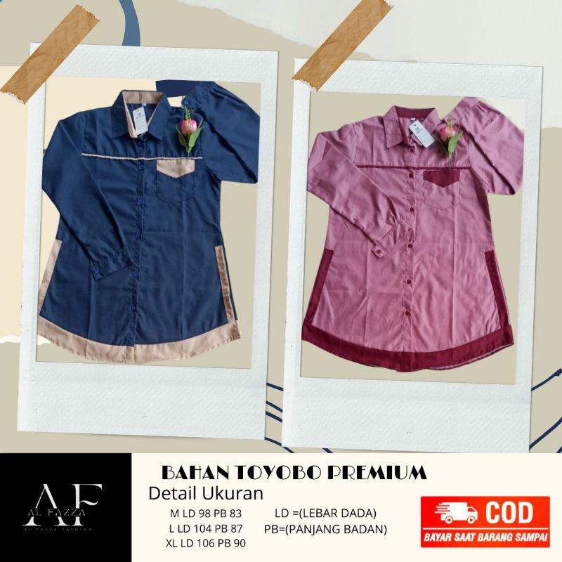 tunik hara/tunik santriwati/tunik kekinian/tunik bahan toyobo