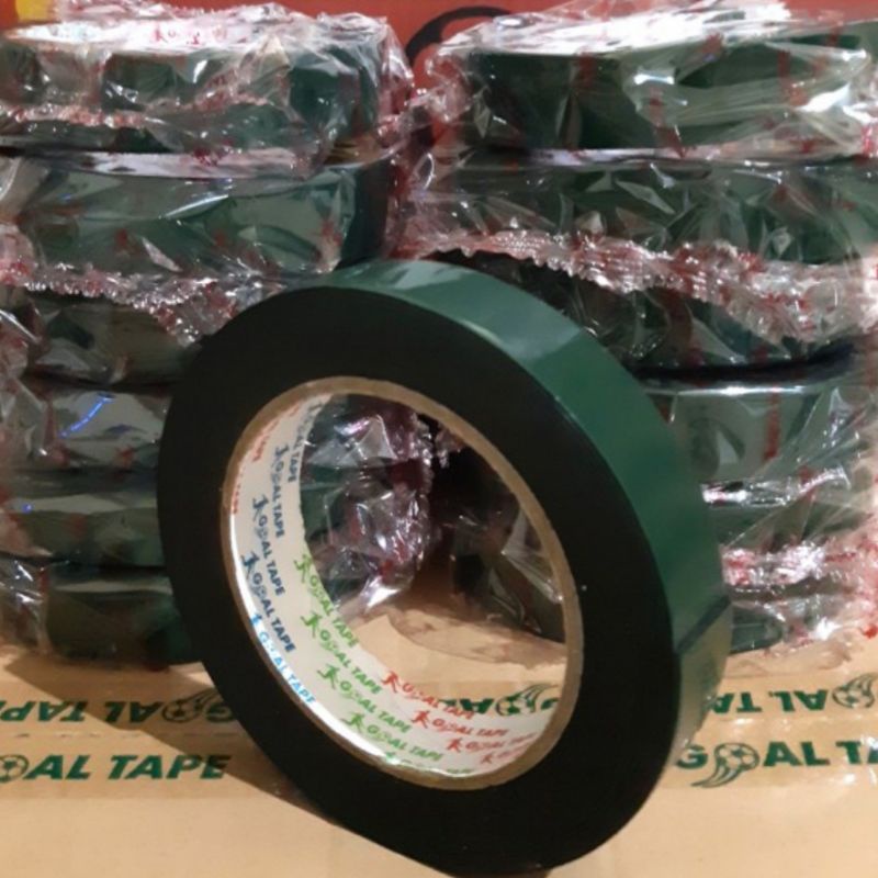 double tape foam solasi bolak balik tebal double tape hijau 24mmx5m atau 22mm