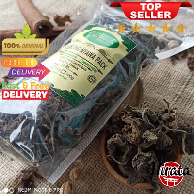 

60GRAM DAUN SAMBUNG NYAWA ASLI OBAT HERBAL JAMU BUMBU DAPUR MASAK ALAMI REMPAH JSR BUBUK 60GRAM