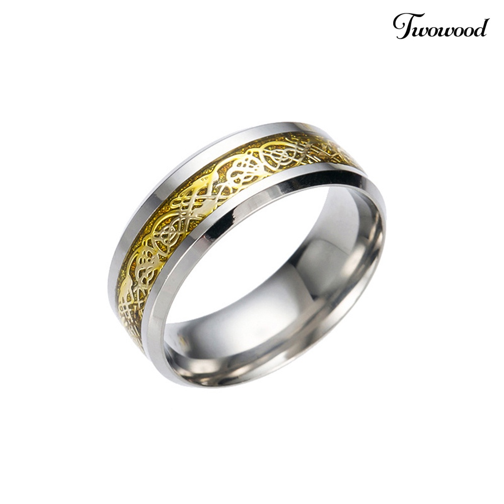 Cincin Bahan Titanium Steel Untuk Pria