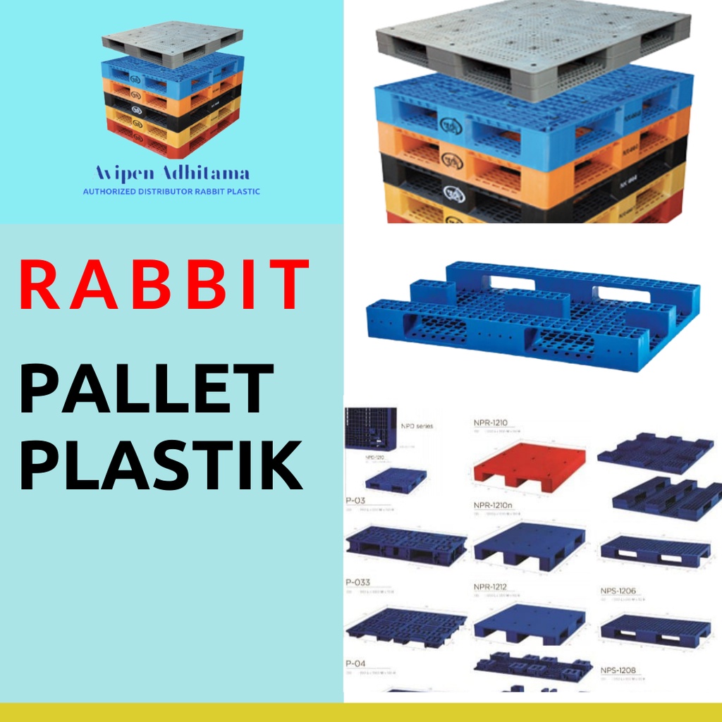 Jual Pallet Plastik Baru Merk Rabbit Langsung Pabrik Kualitas Super Bukan Pallet Plastik Bekas 0697