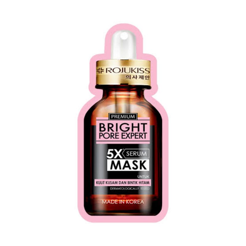 Rojukiss Bright Pore Expert 5X Serum Mask Size 25 ml