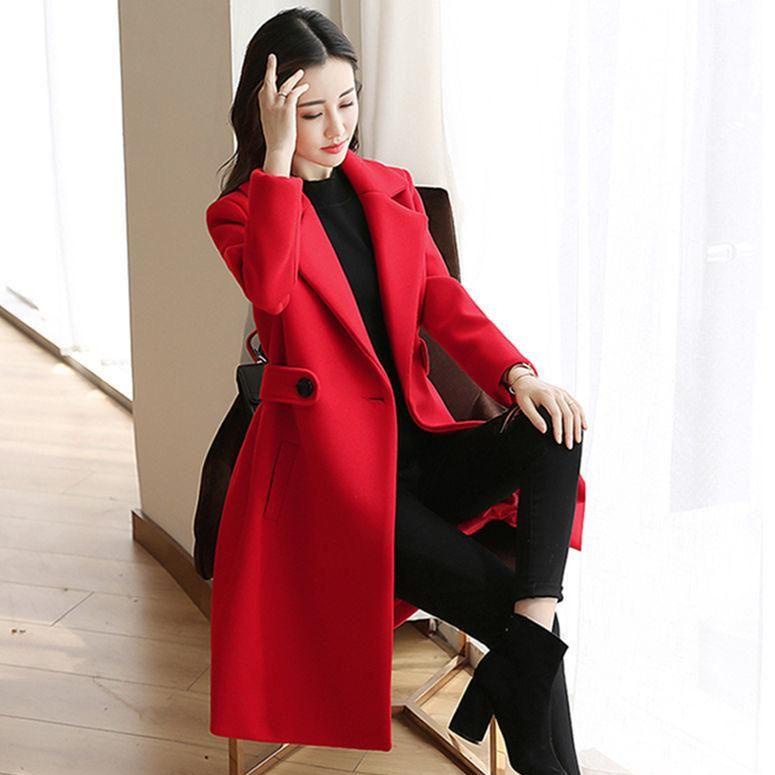 [KODE JVWW0] IMPORT WOMAN WINTER AUTUMN WOOLEN COAT MIRAE JAKET PANJANG WANITA BAHAN WOL MUSIM DINGI