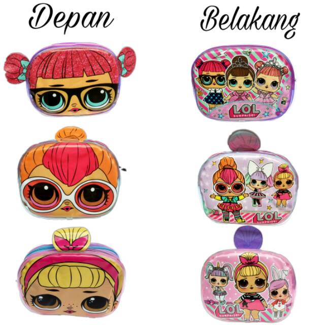 Tas Selempang Anak Transparan Mika Bening Motif LL162 - Satuan