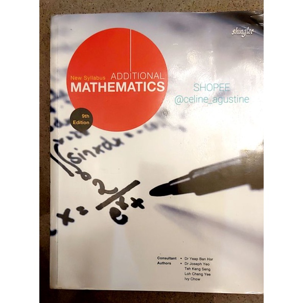 

[100% BARU] Shinglee Mathematics 9th Edition | Buku Matematika Shinglee Edisi 9 Untuk SMA | Edisi 9