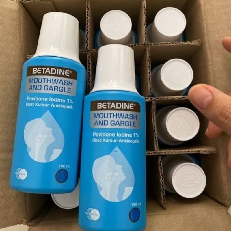 BETADINE KUMUR ANTISEPTIK / PEMBERSIH MULUT 190ml