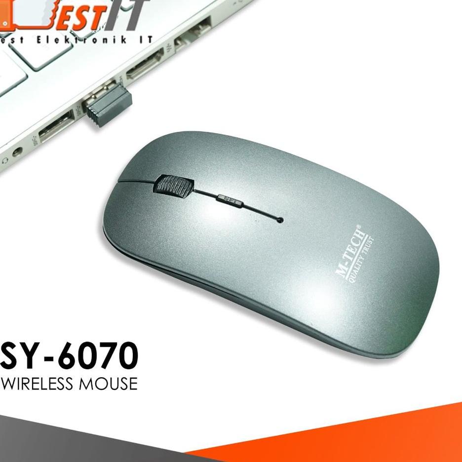 Produk Viral Mouse Wireless PC Komputer Laptop Mtech 6070 Mouse Wireless