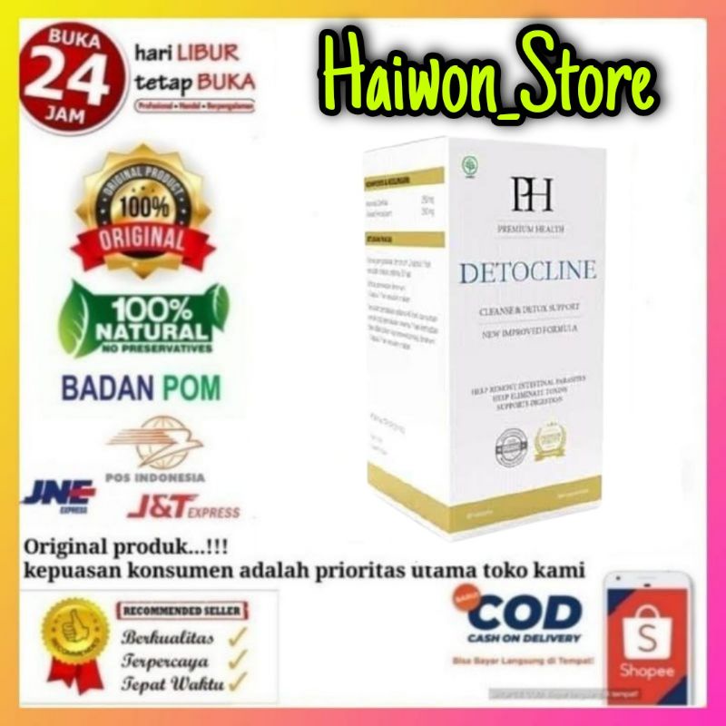 DETOCLINE PH Obat Herbal Untuk Untuk Membunuh Cacing Parasit Dalam Tubuh