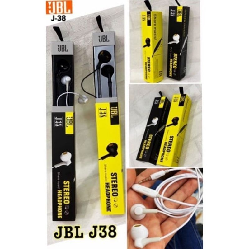 Headset J J38 STEREO Handsfree J J38 Stereo  Earphone J Stereo J38