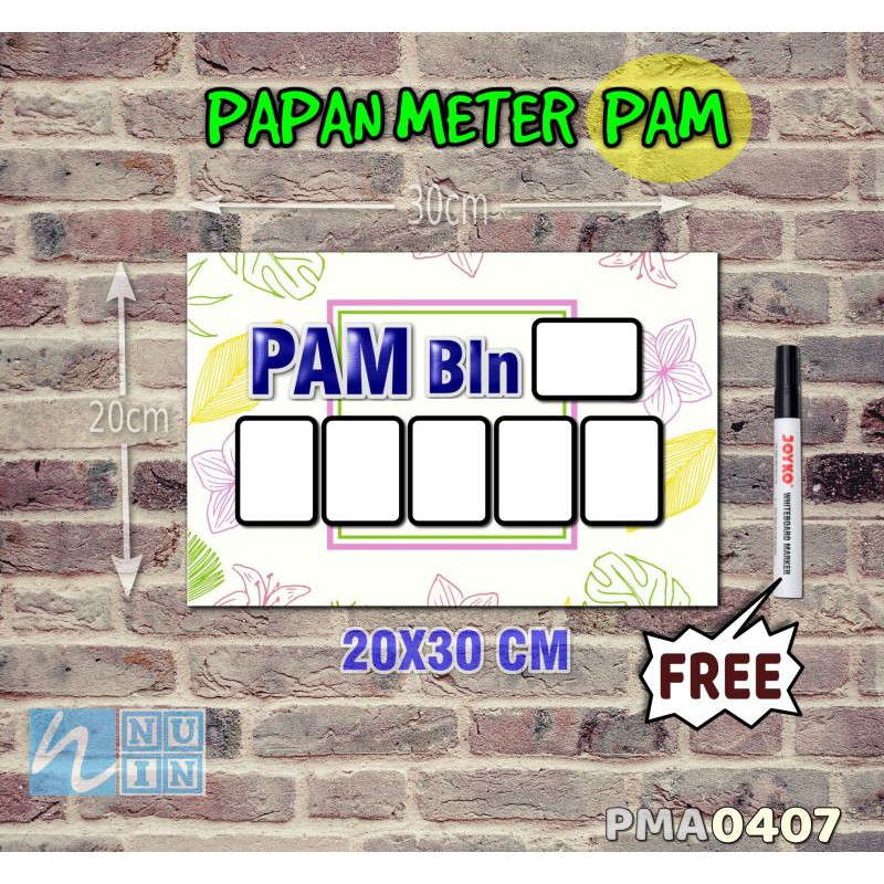 

Nuin Papan Meter Listrik PLN PAM motif Unik - Tropical 07