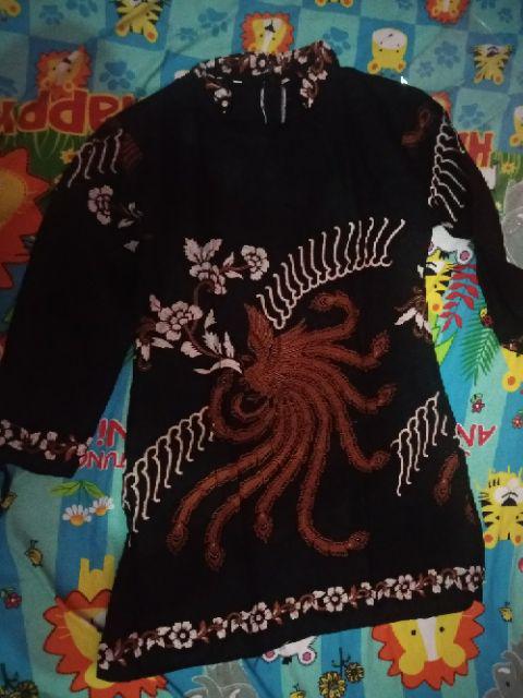 Atasan Batik Dolby Dolbi Dobby Doby Tenun Sutra Tulis Halus Katun Atbm Baron ,sarombit Atasan