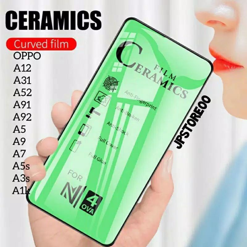 Oppo Reno 6 4G/5G Anti Gores Ceramic Clear TPU Flexible Anti Gores Anti Pecah Bening