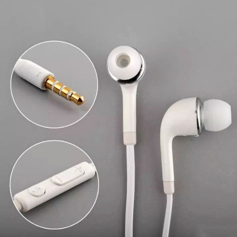 Earphone Samsung + Tombol Volume Premium Quality Bass Headset Samsung a22 A31 a51 A11 (S4/C9pro)