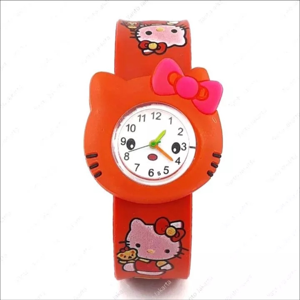 Jam Tangan Cepluk Anak Jam Tangan Fashion Tali Rubber Jam Tangan Anak Perempuan