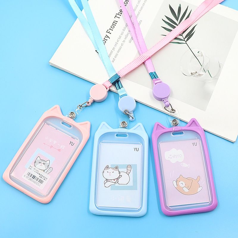 [COD] Tempat Penyimpanan Kartu ID Card Name Tag Card Holder Tanda Pengenal Gantungan ID Card Lucu Cute Import